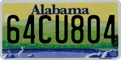 AL license plate 64CU804