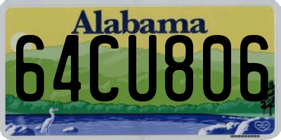 AL license plate 64CU806