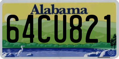 AL license plate 64CU821