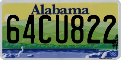 AL license plate 64CU822
