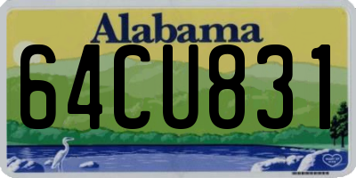 AL license plate 64CU831
