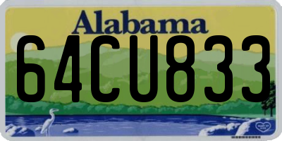 AL license plate 64CU833