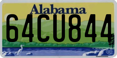 AL license plate 64CU844