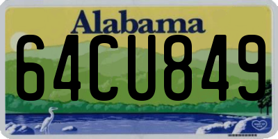 AL license plate 64CU849