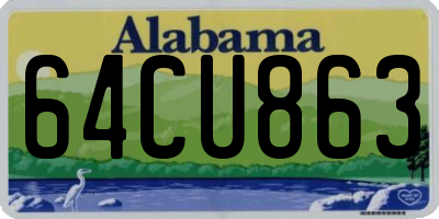 AL license plate 64CU863