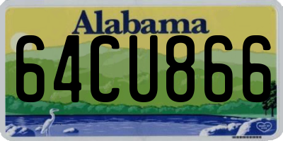 AL license plate 64CU866