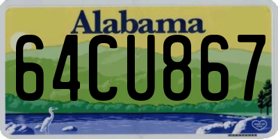 AL license plate 64CU867