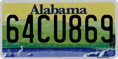 AL license plate 64CU869