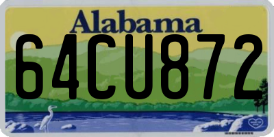 AL license plate 64CU872