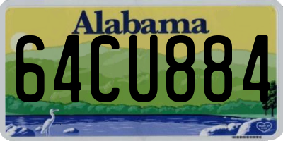 AL license plate 64CU884