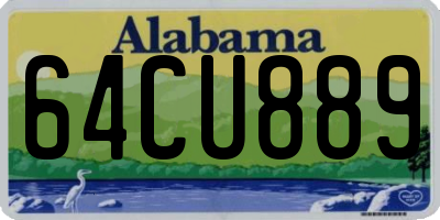 AL license plate 64CU889