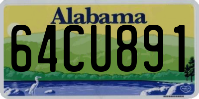 AL license plate 64CU891
