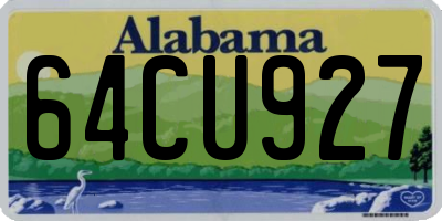 AL license plate 64CU927