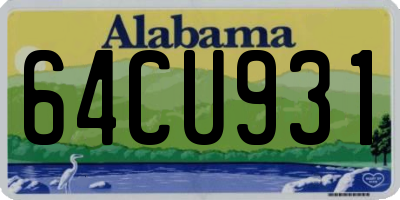 AL license plate 64CU931