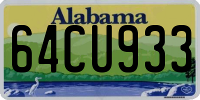 AL license plate 64CU933