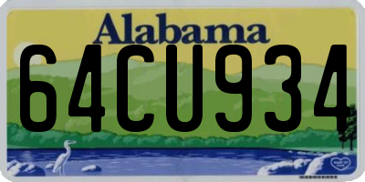 AL license plate 64CU934