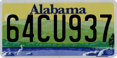 AL license plate 64CU937