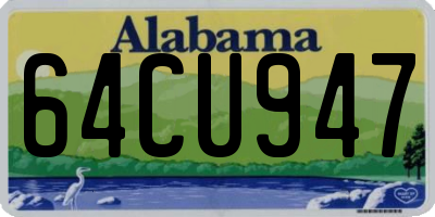 AL license plate 64CU947