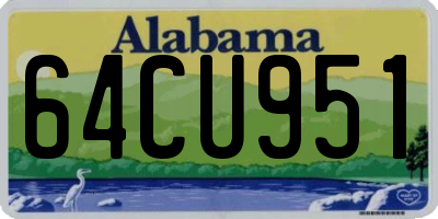 AL license plate 64CU951
