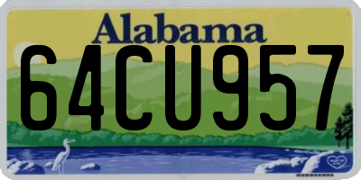 AL license plate 64CU957