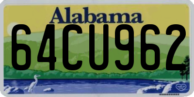 AL license plate 64CU962