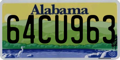 AL license plate 64CU963
