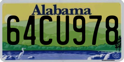 AL license plate 64CU978