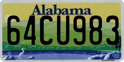 AL license plate 64CU983