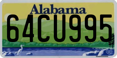 AL license plate 64CU995