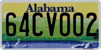 AL license plate 64CV002