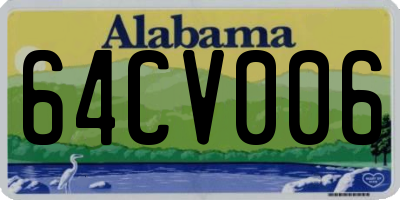 AL license plate 64CV006