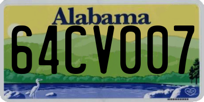 AL license plate 64CV007