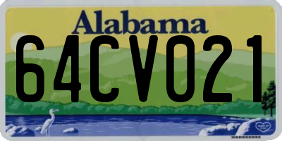AL license plate 64CV021