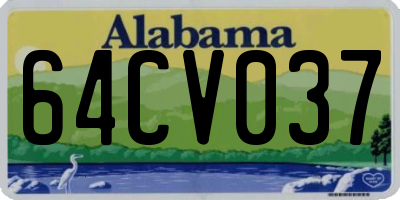 AL license plate 64CV037