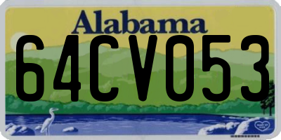 AL license plate 64CV053