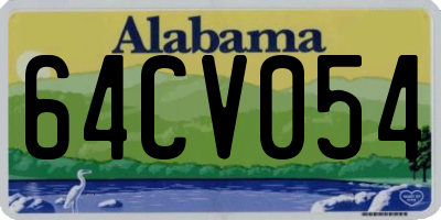 AL license plate 64CV054