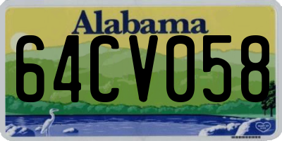 AL license plate 64CV058