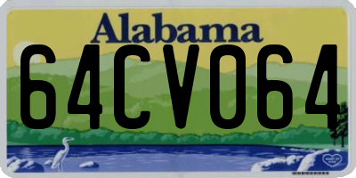 AL license plate 64CV064