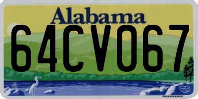 AL license plate 64CV067