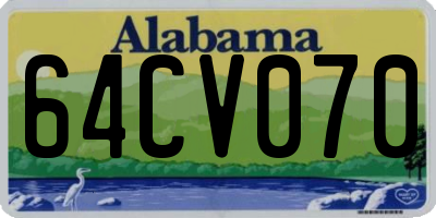 AL license plate 64CV070