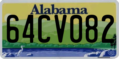 AL license plate 64CV082