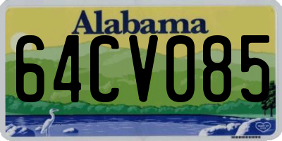 AL license plate 64CV085