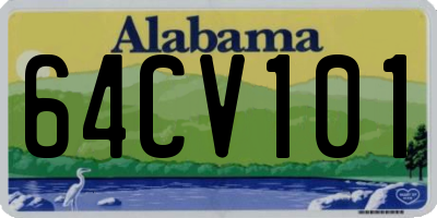 AL license plate 64CV101