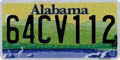 AL license plate 64CV112