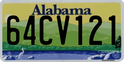 AL license plate 64CV121