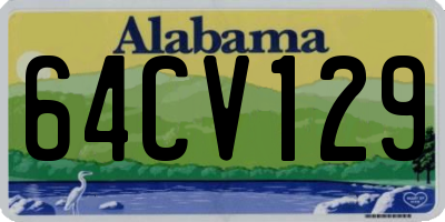 AL license plate 64CV129