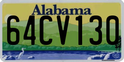 AL license plate 64CV130