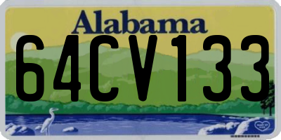 AL license plate 64CV133