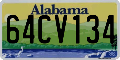 AL license plate 64CV134