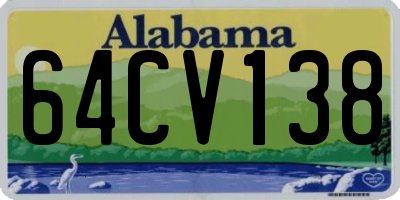AL license plate 64CV138